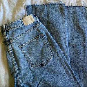 Zara High Rise Slim Flare Jeans